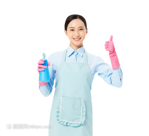 家政服务女性清理玻璃点赞